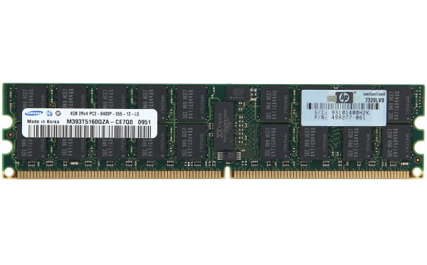 HPE - 501158-001 - 4GB PC2-6400 - 4 GB - 1 x 4 GB - DDR2 - 800 MHz - 240-pin DIMM