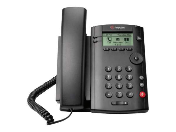 POLYCOM - 2200-40250-025 - VVX 101 1-line Desktop Phone with single 10/100 Ethernet port. PoE on