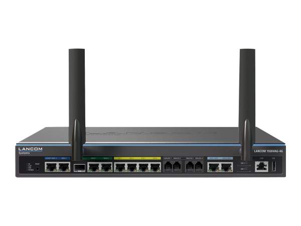 LANCOM - 62123 - 1926VAG-4G - Router - ISDN/WWAN/DSL - 4-Port-Switch - GigE - PPP - WAN-Ports: 2