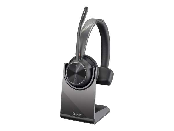 Poly - 218471-01 - Voyager 4300 UC Series 4310 - Headset - on-ear - Bluetooth - wireless - USB-A - Zoom Certified