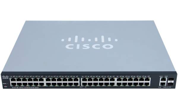 Cisco - SF220-48P-K9-EU - Small Business Smart Plus SF220-48P - Switch - 100 Mbps - 48-Port - Ra