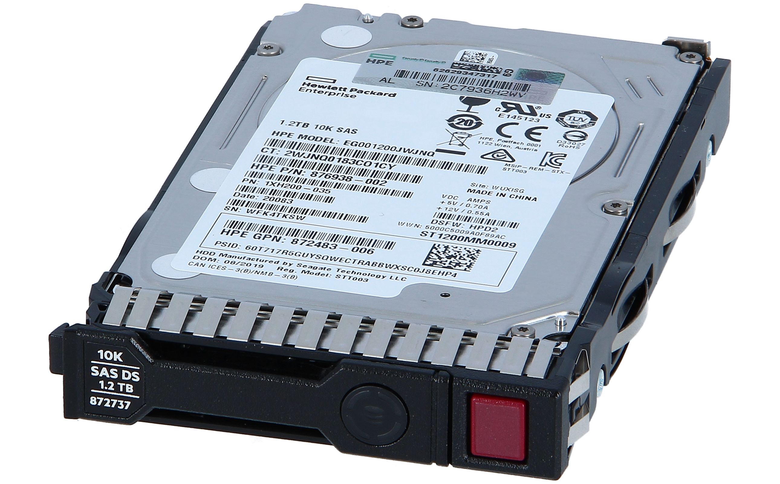 HP - 781518-B21 - HP 1.2TB 12G SAS 10K 2.5in SC ENT HDD new and 