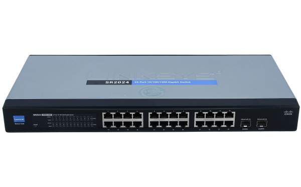 Cisco - SR2024 - 24-Port 10/100/1000 Gigabit Switch - Non gestito - Full duplex - Supporto Power over Ethernet (PoE)