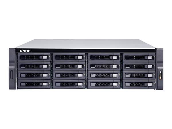 QNAP - TS-1683XU-RP-E2124-16G - TS-1683XU-RP - NAS server - 16 bays - rack-mountable - SATA 6Gb/s - RAID 0 1 5 6 10 50 - JBOD - RAM 16 GB - Gigabit Ethernet / 10Gbps SFP+ - iSCSI support - 3U