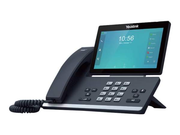 Yealink - SIP-T58A - VoIP phone - with Bluetooth interface - IEEE - 802.11b/g/n (Wi-Fi) - 5-way call capability - SIP - SIP v2 - SRTP - 16 lines