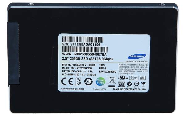 Samsung - MZ7TD256HAFV-00000 - 256GB - SATA - 6Gbps - 2.5-Inch - Solid State Drive