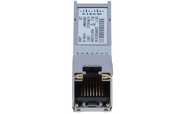 Cisco - MGBT1 - SFP (mini-GBIC) transceiver module - GigE - 1000Base-T - RJ-45