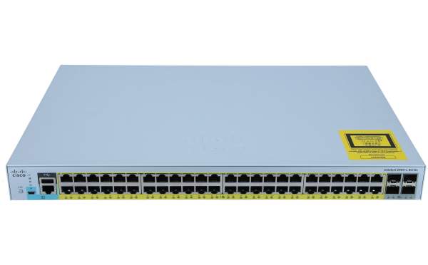 Cisco - WS-C2960L-48PQ-LL - Catalyst 2960L 48 port GigE PoE+, 4x10G SFP+, Lan Lite