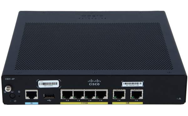 Cisco - C931-4P - C931-4P - Gestito - Router - 1 Gbps - 4-port - In modalita wireless USB 2.0 Modulo rack