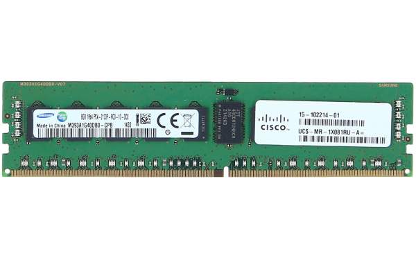Cisco - UCS-MR-1X081RU-A - 8GB DDR4-2133 8GB DDR4 2133MHz ECC Speichermodul