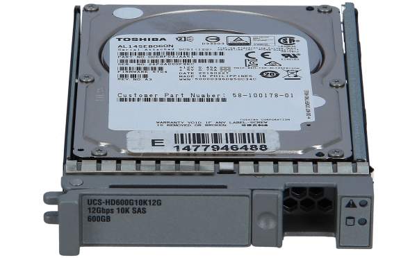 Cisco - UCS-HD600G10K12G= - Festplatte 2,5" SAS 600 GB - Festplatte - 10.000 rpm - Intern