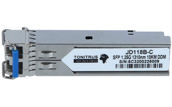 Tonitrus - JD118B-C - X120 - SFP (Mini-GBIC)-Transceiver-Modul - GigE - 1000Base-SX - LC multi-mode - up to 550m - 850 nm - HPE compatible