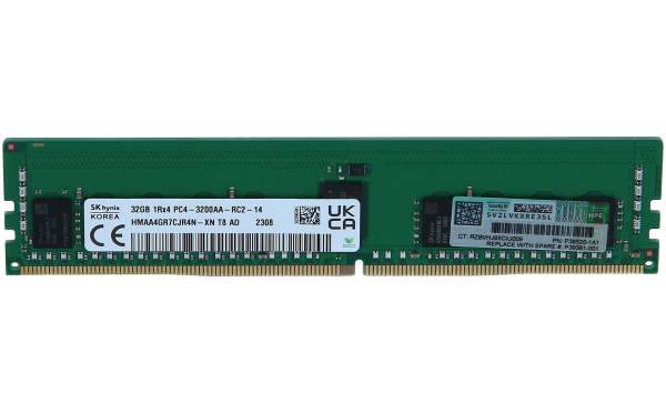 HPE - P38454-B21 - SmartMemory - DDR4 - module - 32 GB - DIMM 288-pin - 3200 MHz / PC4-25600 - CL22 - 1.2 V - registered - ECC