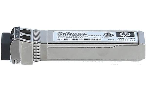 HPE - AJ718A - SFP Mini-Gbic -Transceiver-Modul - 8 GB - Ricetrasmittente - Vetroresina (lwl)