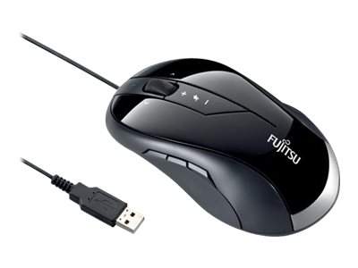 Fujitsu - S26381-K438-L100 - Fujitsu GL9000 - Maus - Laser - 10 Tasten - kabelgebunden