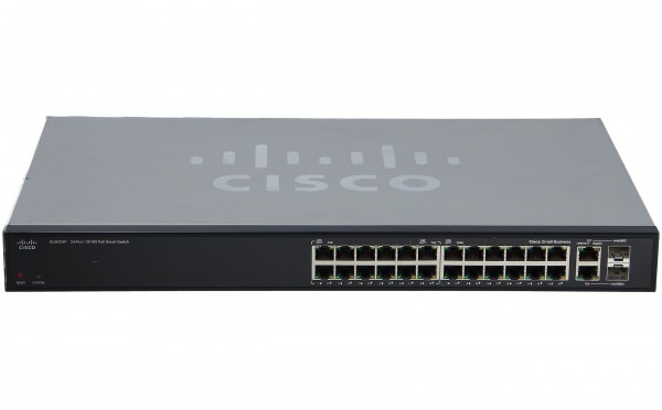 Cisco - SLM224PT-EU - SF 200-24P 24-Port 10/100 PoE Smart Switch