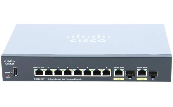 Cisco - SG350-10P-K9-EU - Small Business SG350-10P - Switch - L3