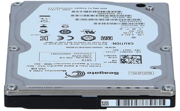 DELL - XDNFF - Dell Festplatte - 250 GB - SATA 3Gb/s - 7200