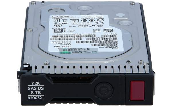 HP - 819201-B21 - HPE 8TB 12G SAS 7.2K rpm LFF (3.5in) 512e SC Midline 1yr Hard Drive
