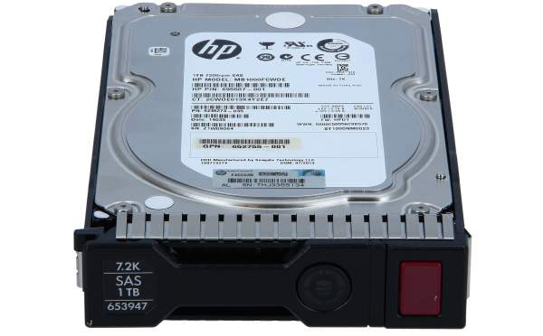 HP - 695507-001 - 695507-001 HP 1TB 7.2K DP LFF SAS HDD - Festplatte - Serial Attached SCSI (SAS