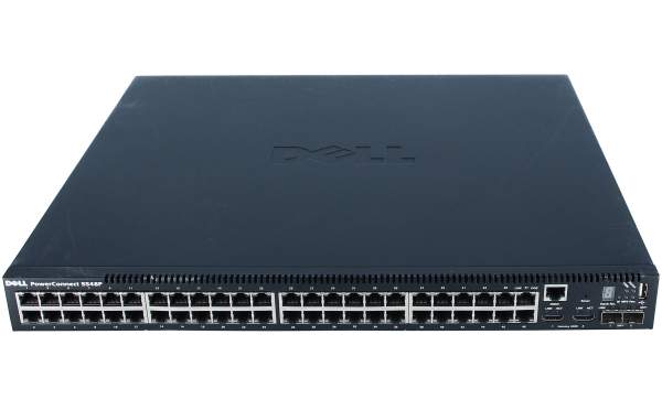 Dell - NWJNY - PowerConnect 5548P - Switch - Managed - 48 x 10/100/1000 (PoE) + 2 x SFP+ desktop - r