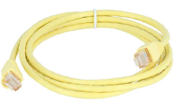 Cisco - CAB-ETH-S-RJ45 - Yellow Cable for Ethernet, Straight-through, RJ-45, 6 feet