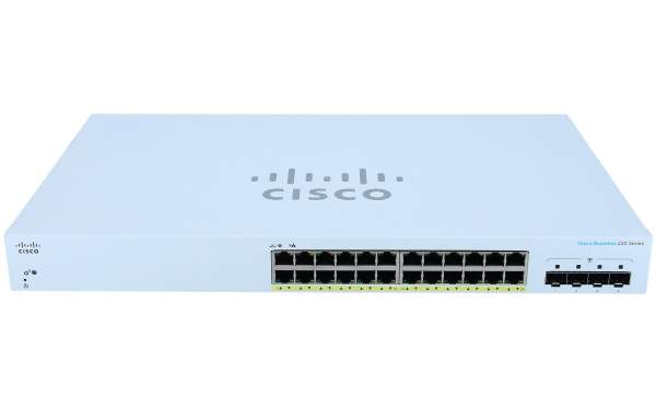 Cisco - CBS220-24P-4G-EU - Business 220 Series CBS220-24P-4G - Switch - smart - 24 x 10/100/1000 (Po