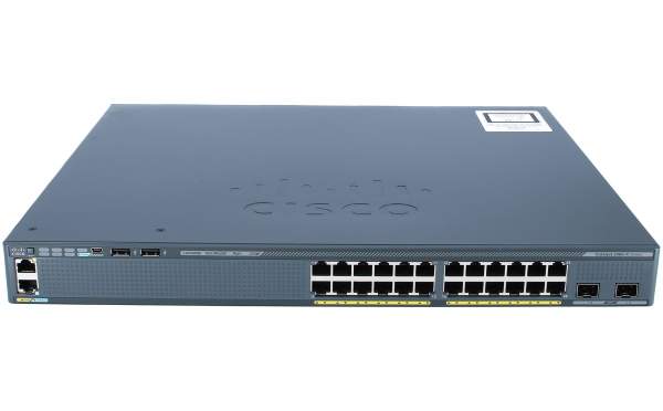 Cisco - WS-C2960X-24PD-L - Catalyst 2960-X 24 GigE PoE 370W, 2 x 10G SFP+, LAN Base