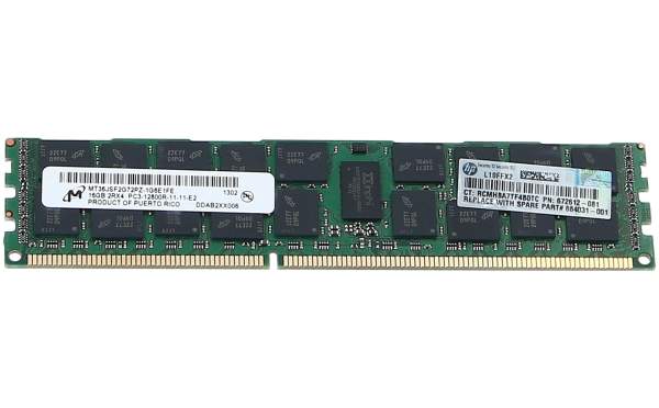 HPE - 684031-001 - DDR3 - module - 16 GB - DIMM 240-pin - 1600 MHz / PC3-12800 - CL11 - registered - ECC