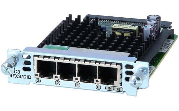 Cisco - VIC3-4FXS/DID - Four-Port Voice Interface Card - FXS and DID
