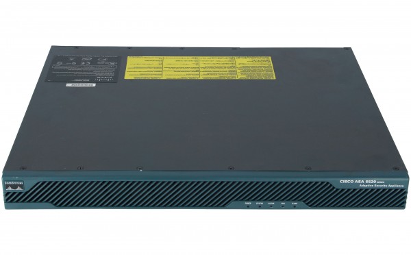 Cisco - ASA5520-K8 - ASA 5520 Firewall Edition 1U 450Mbit/s Firewall (Hardware)