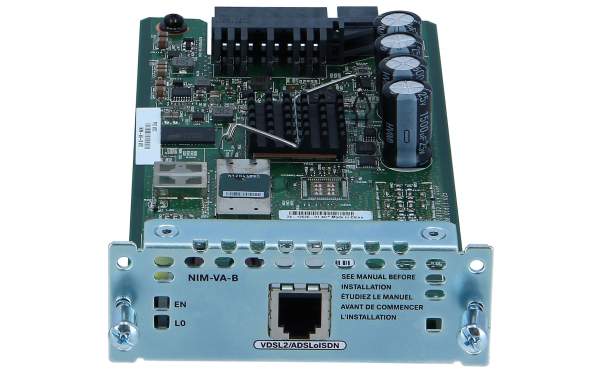 Cisco - NIM-VA-B= - 1-port VDSL2/ADSL2+ over ISDN with Annex B/J - DSL-Modem - Network Interface