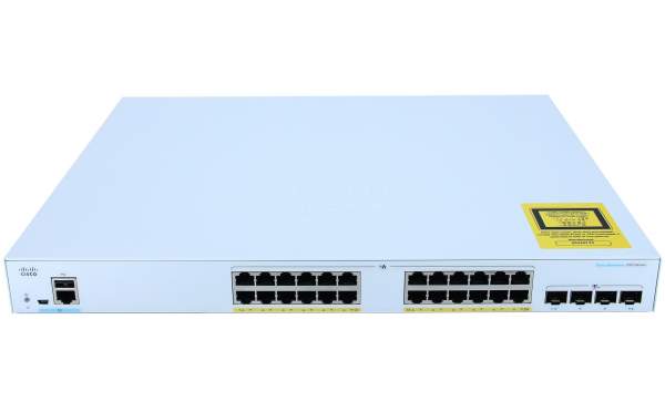 Cisco - CBS350-24FP-4X-EU - 24 x 10/100/1000 (PoE+) + 4 x 10 Gigabit SFP+ - L3 - Managed
