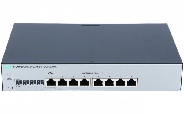 HPE - J9979A - 1820-8G - Switch - managed - 8 x 10/100/1000 - Interruttore - Vetroresina (lwl)