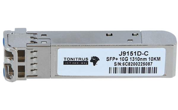 Tonitrus - J9151D-C - Aruba - SFP+ transceiver module - 10 GigE - 10GBase-LR - SFP+ / LC single-mode - up to 10 km - 1310 nm - HPE Aruba compatible