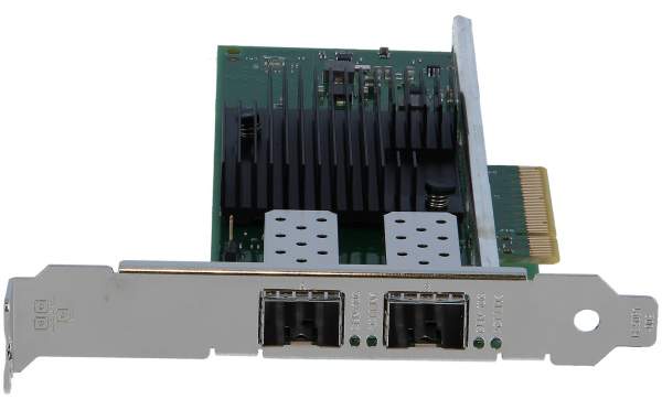 Intel - X710DA2BLK - X710DA2BLK - Interno - Cablato - PCI Express - Fibra - 10000 Mbit/s - Nero - Verde - Acciaio inossidabile