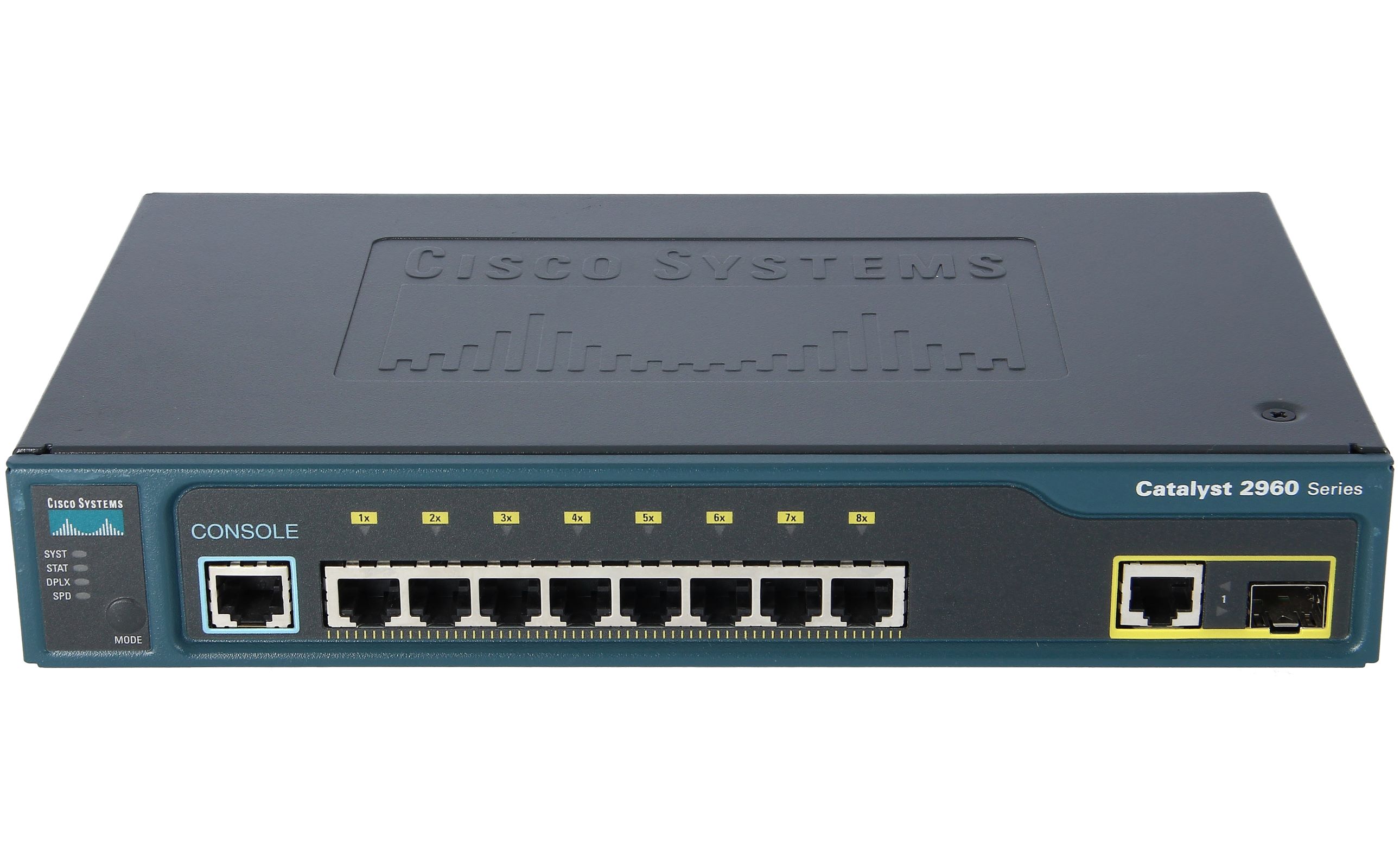 Cisco WS-C2960G-8TC-L 8-Port 10/100/1000Base-T and 1 T/SFP LAN Base Switch 