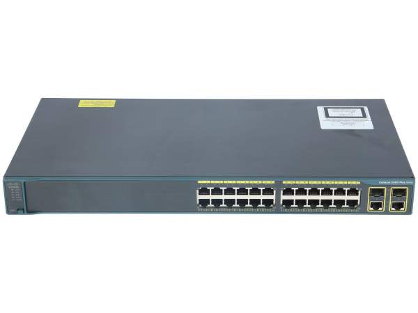 Cisco - WS-C2960+24TC-S - Catalyst 2960 Plus 24 10/100 + 2 T/SFP LAN Lite