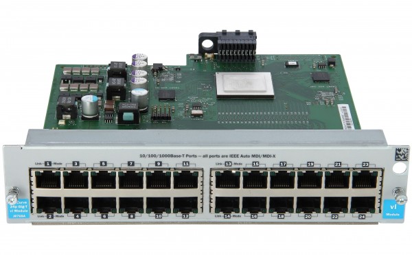 HPE - J8768A - ProCurve vl 24p Gig-T switch module - Interruttore - 1 Gbps - 24-port 3 he - Esterno
