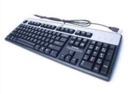 HP - 434821-062 - 434821-062 USB QWERTY Italienisch Schwarz - Silber Tastatur