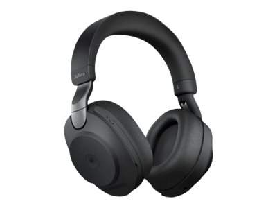 Jabra - 28599-999-889 - Evolve2 85 MS Stereo - Headset - full size - Bluetooth - wireless - active noise cancelling - 3.5 mm jack - noise isolating - black - Certified for Microsoft Teams