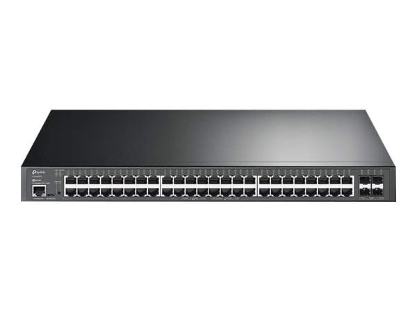 TP-Link - TL-SG3452XP - JetStream TL-SG3452XP V1 - Switch - L2+ - Managed - 48 x 10/100/1000 (PoE+) + 4 x 10 Gigabit SFP+ - rack-mountable - PoE+ (500 W)