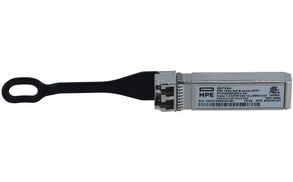 HPE - QK724A - SFP+ transceiver module - 16Gb Fibre Channel (SW) - Fibre Channel - LC - up to 125 m - 850 nm
