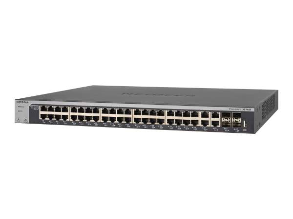 Netgear - XS748T-100NES - XS748T-100NES - Gestito - L2+/L3 - 10G Ethernet (100/1000/10000) - Full duplex - Montaggio rack