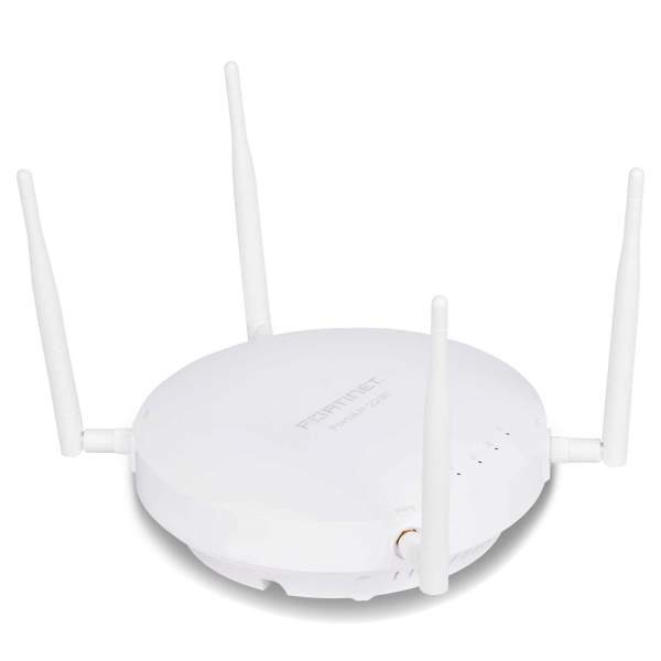 Fortinet - FAP-223E-E - Indoor Wireless AP - Dual radio (802.11 b/g/n and 802.11 a/n/ac Wave 2, 2x2 MU-MIMO), external antennas included, 1 x 10/100/1000 RJ45 port, BT / BLE. Ceiling/wall mount kit included