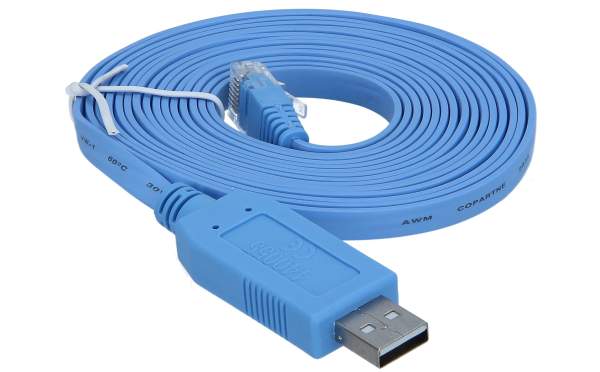 Cisco - CAB-CONSOLE-RJ45-USB= - Console Cable 6 ft with USB Type A and RJ45