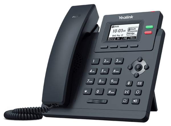Yealink - SIP-T31P - VoIP phone - 5-way call capability - SIP - SIP v2 - SRTP - 2 lines - classic gray