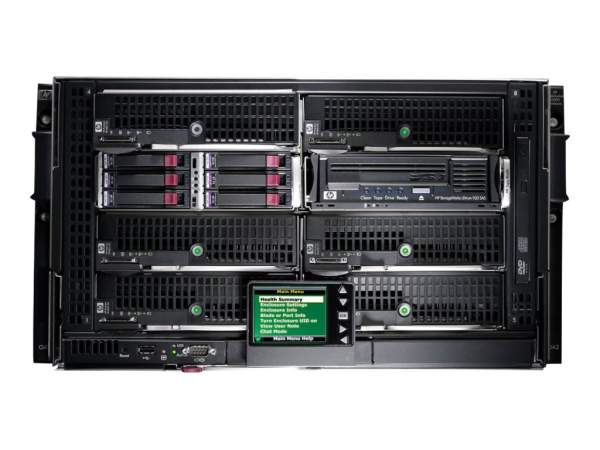 HP - 437504-B21 - HP BladeSystem c3000 Single-Phase Rack Enclosure with 8 Insight Control Envir