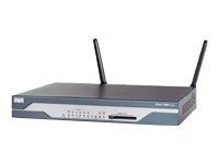 Cisco - CISCO1801-M/K9 - 1801 - 802.11g - Collegamento ethernet LAN - ADSL - Blu - Acciaio inossidabile