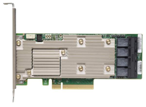 Lenovo - 4Y37A09721 - ThinkSystem 930-16i - Storage controller (RAID) - 16 Channel - SATA / SAS 12Gb/s - RAID 0 1 5 6 10 50 - JBOD 60 - PCIe 3.0 x8